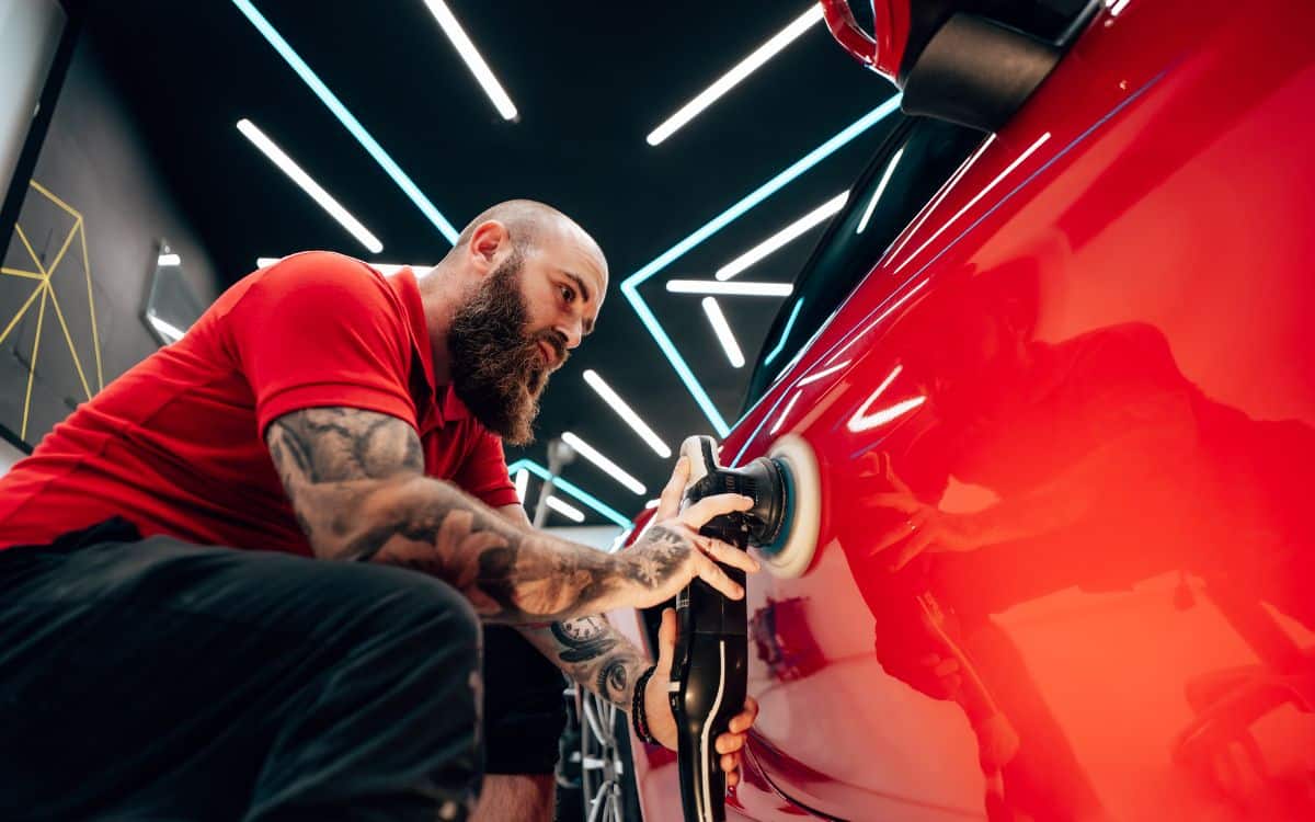 West Delray Collision Center auto detailing photo of buffering a car West Delray Collision Center auto detailing photo of buffering a car