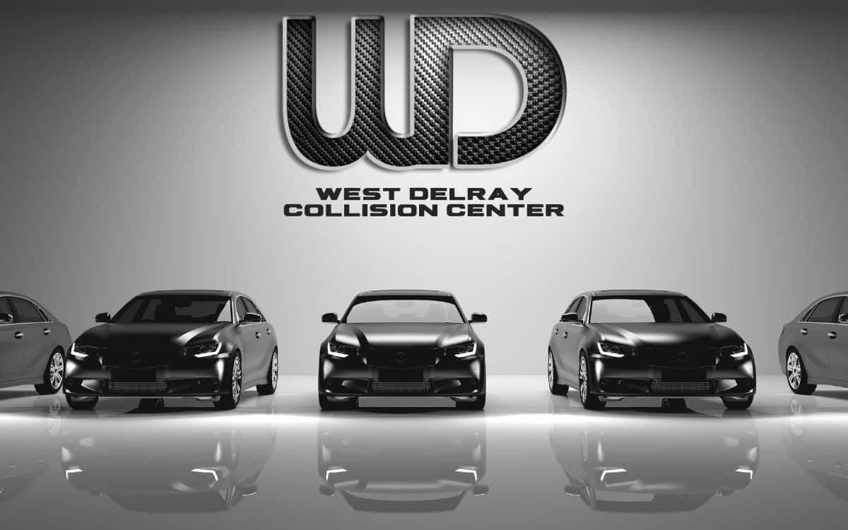 West Delray Collision Center onsite rental car vehicle lineup photo West Delray Collision Center onsite rental car vehicle lineup photo
